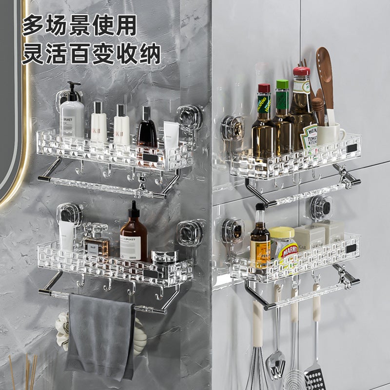 Suction Cup Storage Rack – Wall-Mounted Bathroom Organizer for Toilet and Shower - Image 5